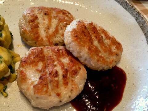 鶏とえのきのヘルシーハンバーグ